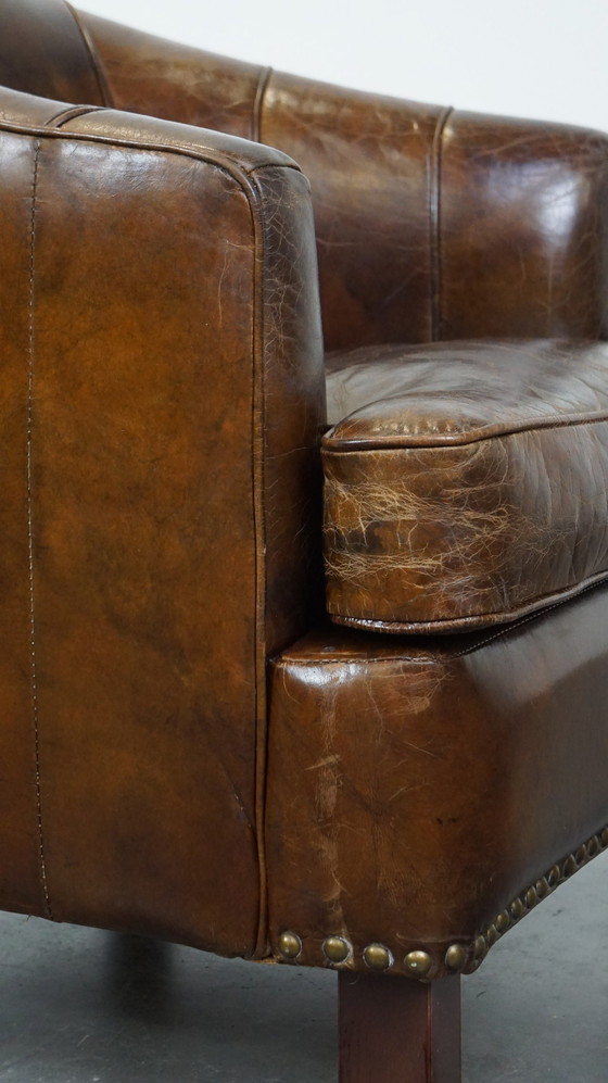 Image 1 of 2 x Sillón de diseño de piel de vacuno