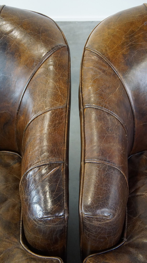 Image 1 of 2 x Sillón de diseño de piel de vacuno