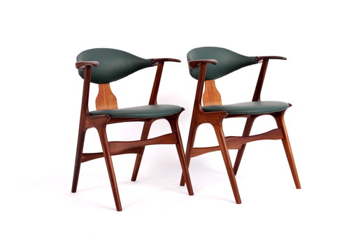 2x AWA dining chairs by Louis Van Teeffelen