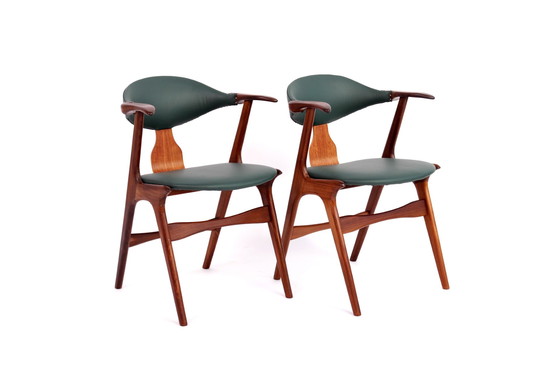 Image 1 of 2x AWA dining chairs by Louis Van Teeffelen