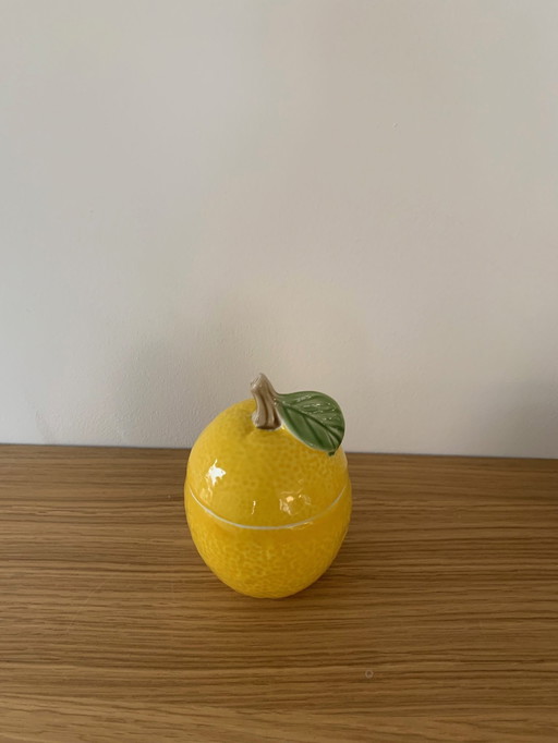 Lemon Slip Sugar Pot / Jar