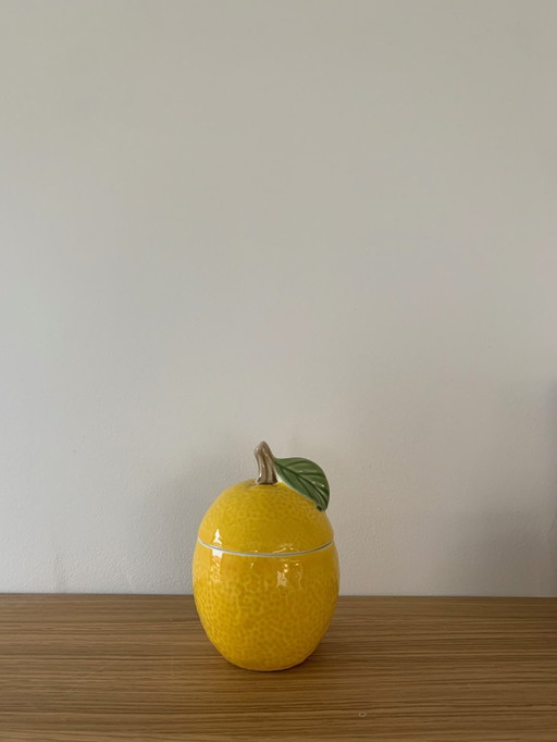 Lemon Slip Sugar Pot / Jar