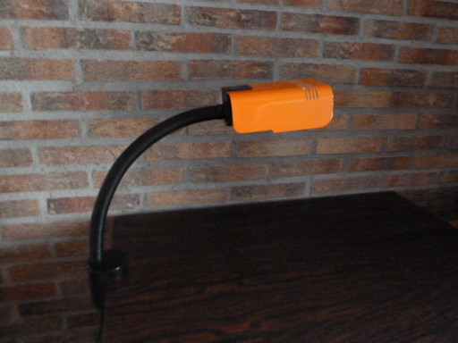 Targetti Sankey, aluminum desk lamp with table clamp.