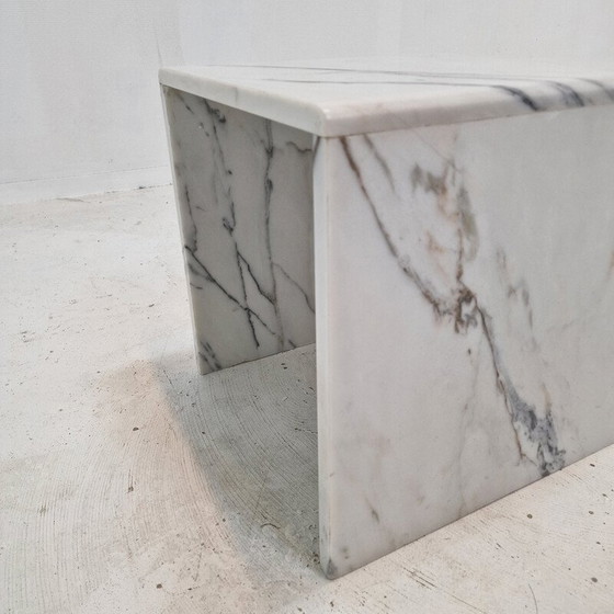 Image 1 of Set of 3 vintage marble nesting tables, Italy 1980