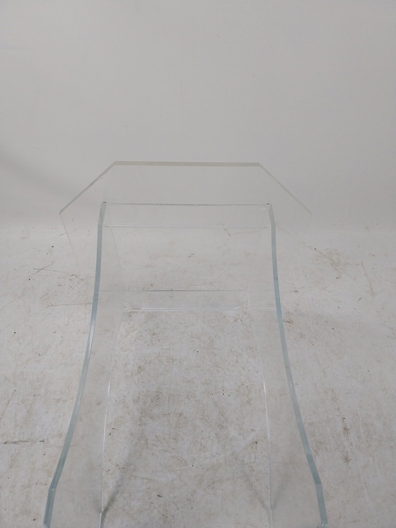 Image 1 of 1 X Plexiglas Side Table 1980'S