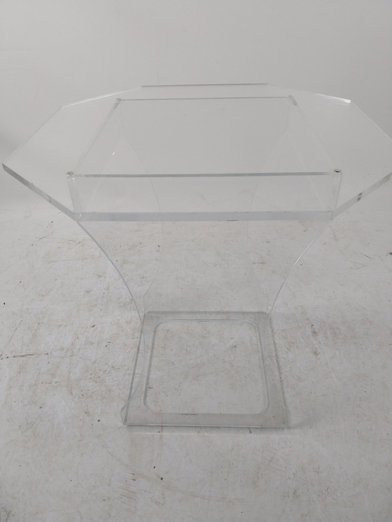 Image 1 of 1 X Plexiglas Side Table 1980'S