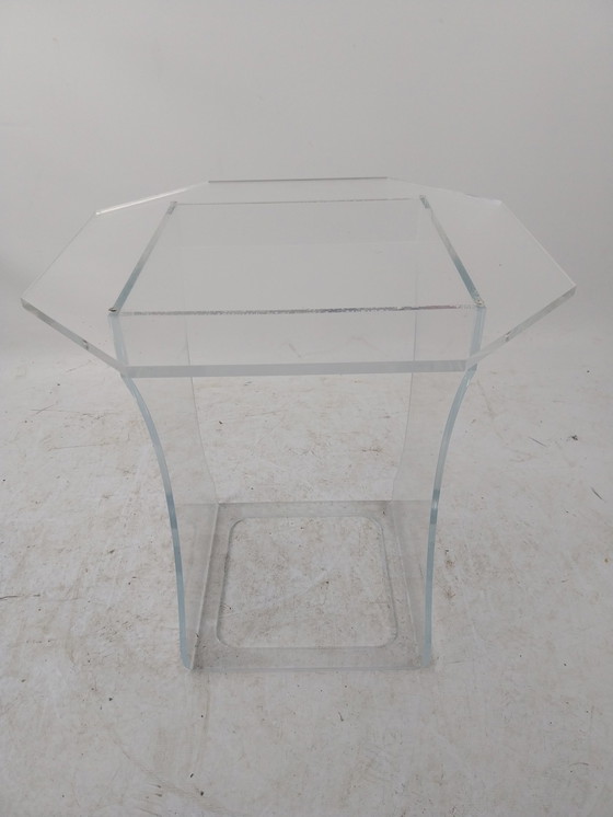 Image 1 of 1 X Plexiglas Side Table 1980'S