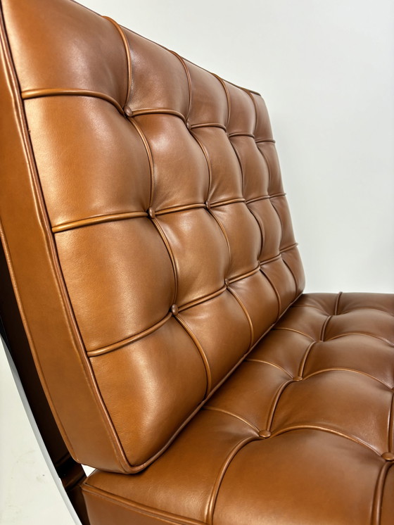 Image 1 of Knoll Barcelona armchair Mies van der Rohe, cognac leather, new