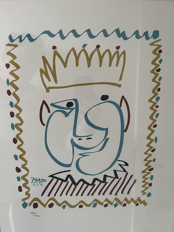 Image 1 of Picasso silkscreen print in frame