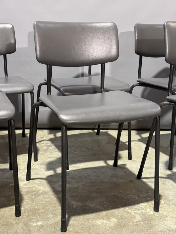 Image 1 of 6X Vintage Tube Chairs