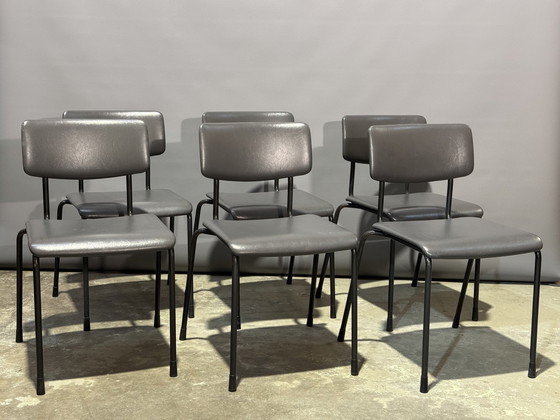 Image 1 of 6X Vintage Tube Chairs