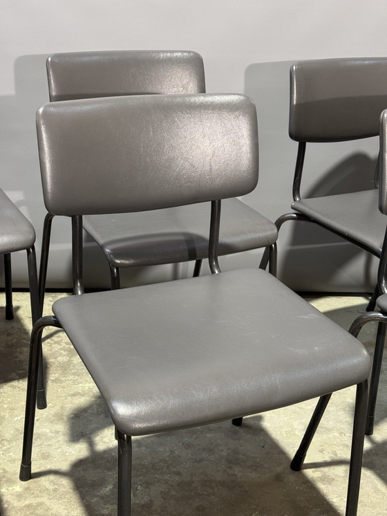 Image 1 of 6X Vintage Tube Chairs