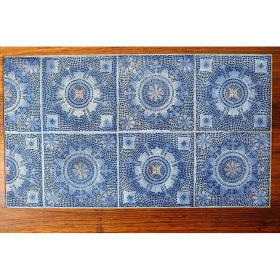 Image 1 of Vintage rosewood and ceramic coffee table, Denmark 1960