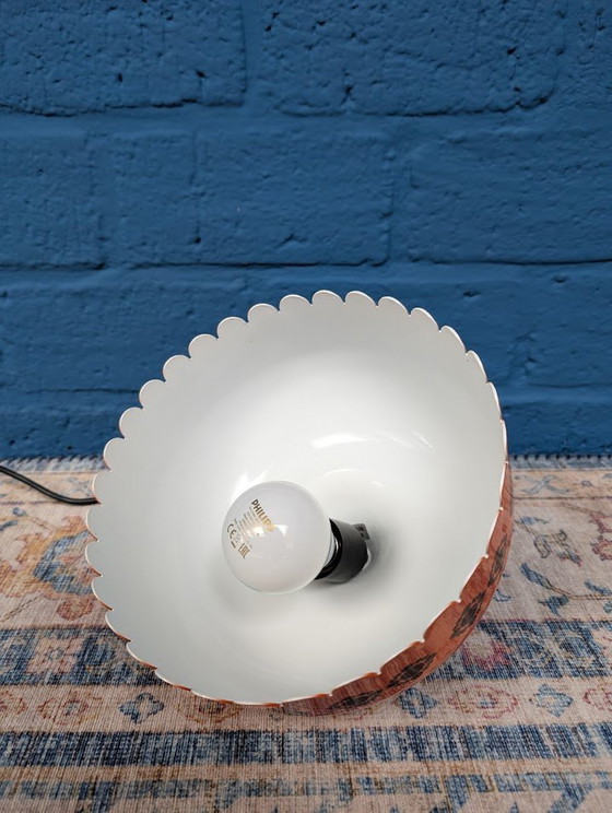 Image 1 of Vintage Orange Pendant Lamp, 1960s, Danish Design From Fog & Mørup