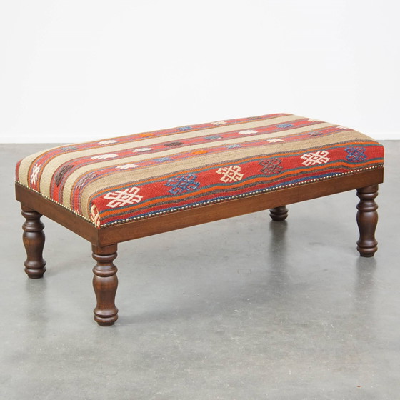 Image 1 of Large Kelim Hocker