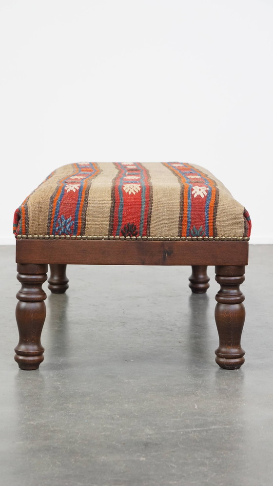 Image 1 of Large Kelim Hocker