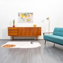 Années 60 Sideboard, en noyer restauré, 191cm