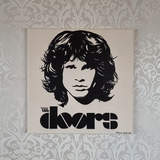 Frances Eckhardt - Painting The Doors Jim Morrison 50X50 Cm