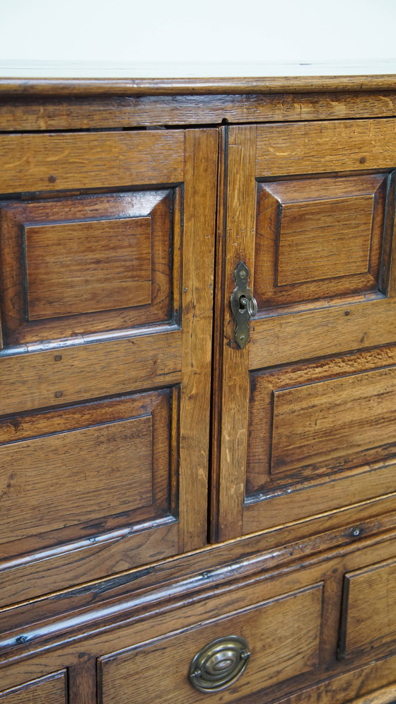 Image 1 of Oak Press Cupboard/ Sideboard