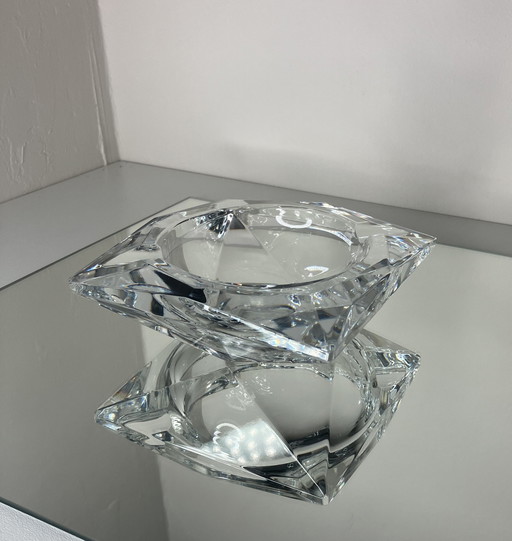  Val Saint Lambert - Ashtray - Glass - (Signed)