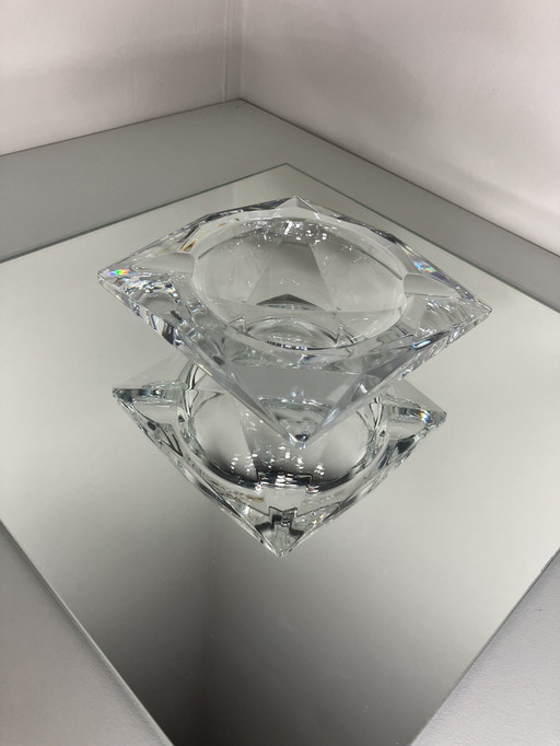  Val Saint Lambert - Ashtray - Glass - (Signed)