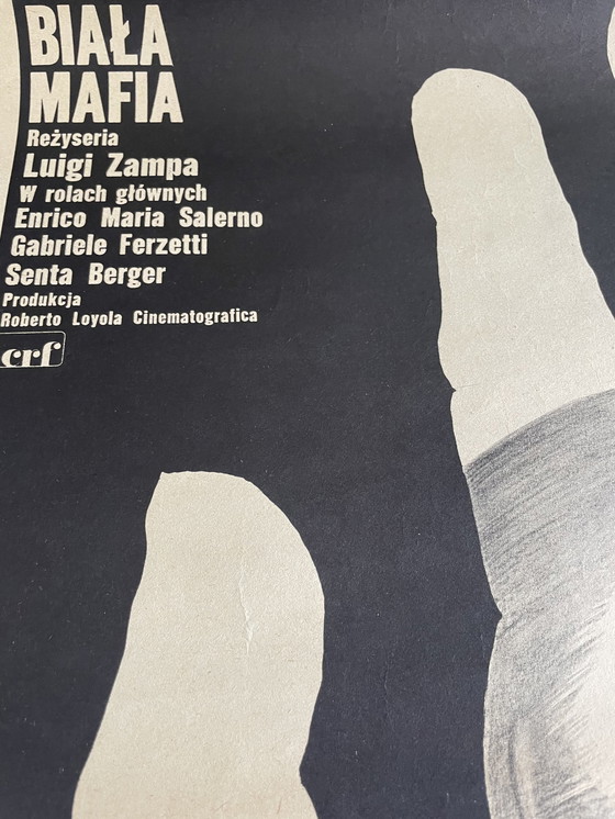 Image 1 of Rene Mulas, Movie poster for Italian film “Biala Mafia”, Printed in 1975