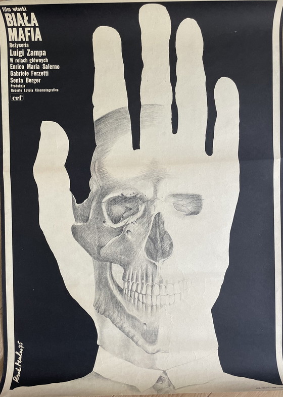 Image 1 of Rene Mulas, Movie poster for Italian film “Biala Mafia”, Printed in 1975