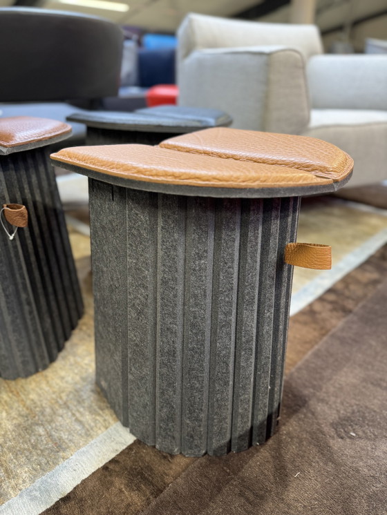 Image 1 of De Sede 5010 Stool Cuoio brown leather