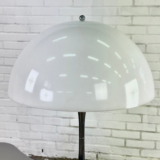 Louis Poulsen Panthella chrome white table lamp by Verner Panton