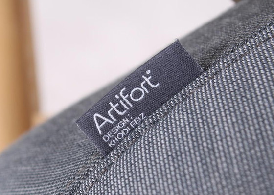 Image 1 of 4X Artifort Beso Barstool Gray/Wood