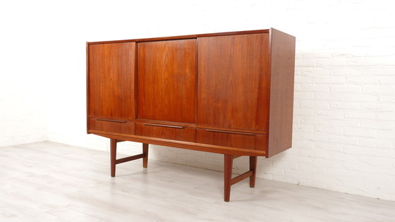 Image 1 of  Vintage Highboard | Teak | Sliding Doors | 170 Cm