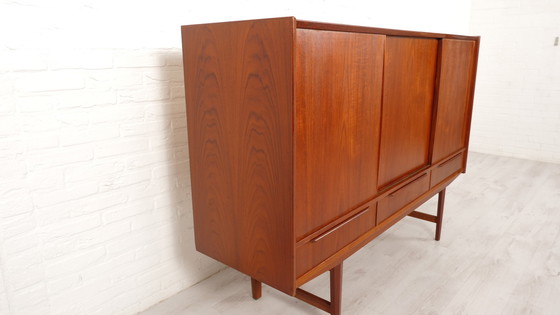 Image 1 of  Vintage Highboard | Teak | Sliding Doors | 170 Cm