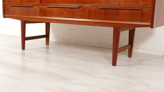 Image 1 of  Vintage Highboard | Teak | Sliding Doors | 170 Cm