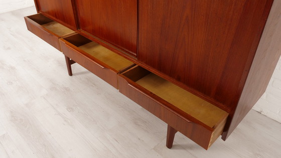 Image 1 of  Vintage Highboard | Teak | Sliding Doors | 170 Cm