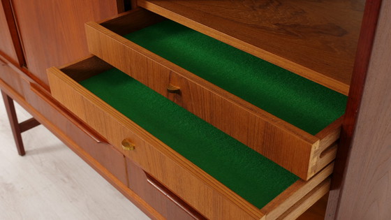 Image 1 of  Vintage Highboard | Teak | Sliding Doors | 170 Cm