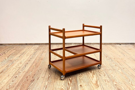 Image 1 of  Teak Bar Cart 