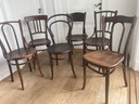 6x Thonet + chaises vintage