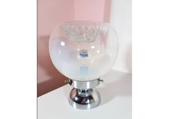 Image 1 of Vintage Space Age lampe de table ronde