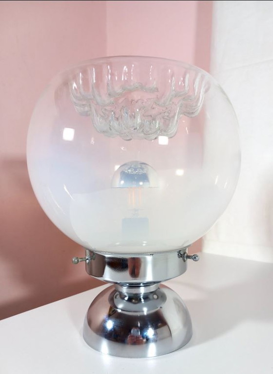 Image 1 of Vintage Space Age lampe de table ronde