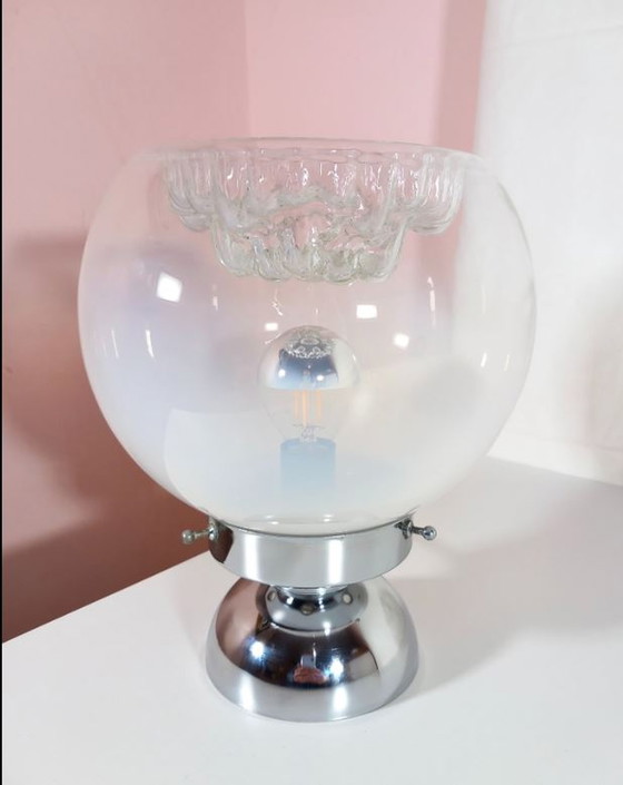 Image 1 of Vintage Space Age lampe de table ronde