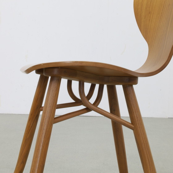 Image 1 of 2x Chair “Tulipani” in Walnut by Roderick Vos for Linteloo