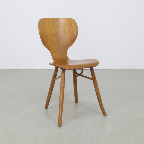 Image 1 of 2x Chair “Tulipani” in Walnut by Roderick Vos for Linteloo