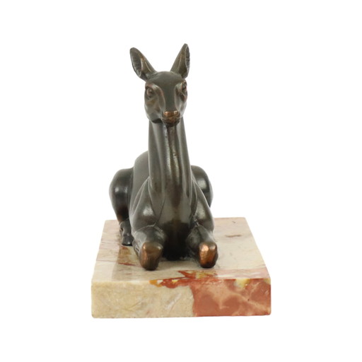 Art Deco Statue Deer Deer