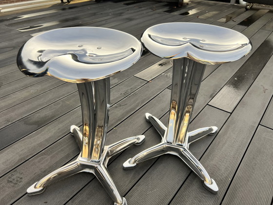 Image 1 of Dulton Iconic Lotus Stool 2X (Chrome)