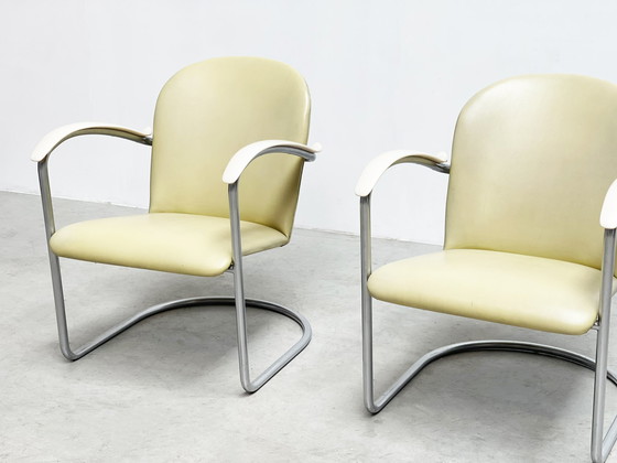 Image 1 of Pair lounge chairs model 414 by WH Gispen 