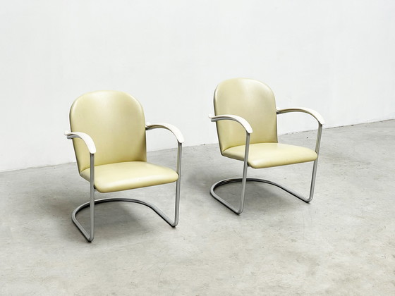 Image 1 of Pair lounge chairs model 414 by WH Gispen 