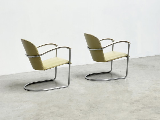 Image 1 of Pair lounge chairs model 414 by WH Gispen 