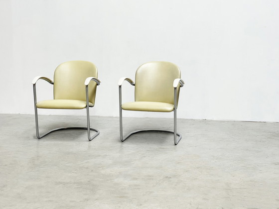 Image 1 of Pair lounge chairs model 414 by WH Gispen 