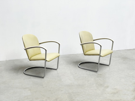 Image 1 of Pair lounge chairs model 414 by WH Gispen 