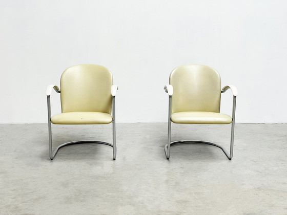 Image 1 of Pair lounge chairs model 414 by WH Gispen 